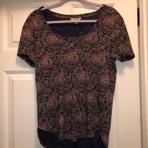 COPY - Size medium pink paisley print tshirt top
